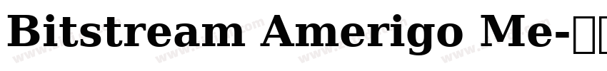 Bitstream Amerigo Me字体转换